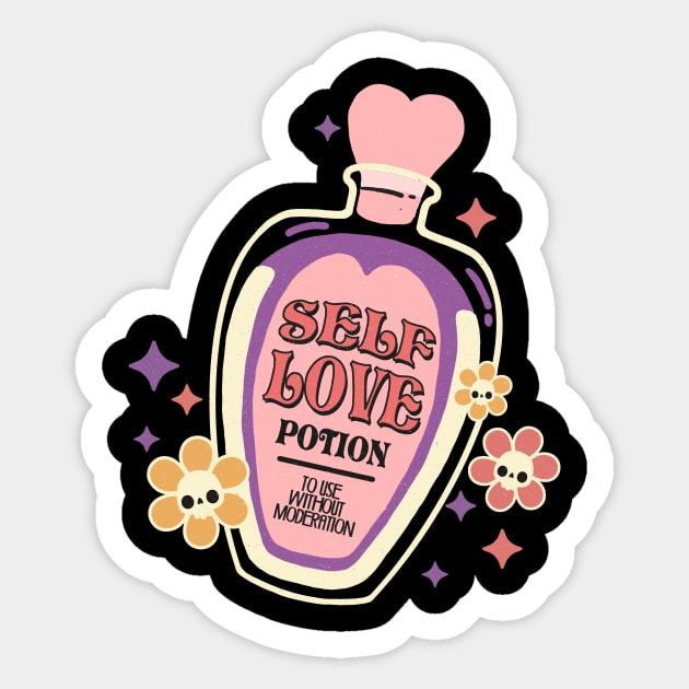 Self Love Potion Self Care Halloween Costume Sticker by The WYLD Tribe